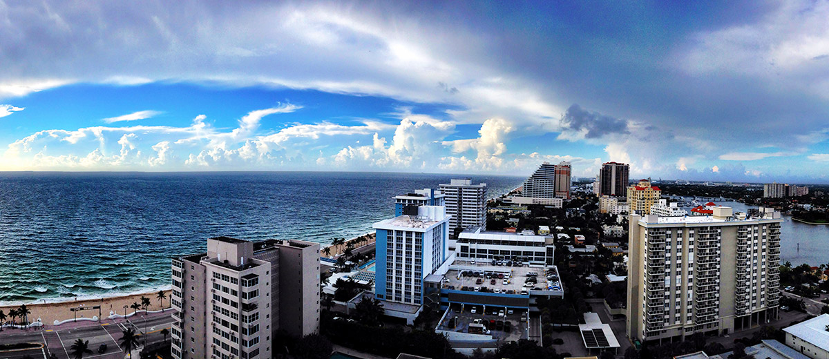 Balcony View from W Hotel Fort Lauderdale, Florida
