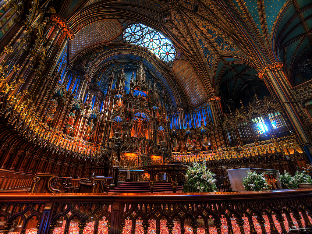 Inside Notre-Dame Cathedral, Montreal, Quebec