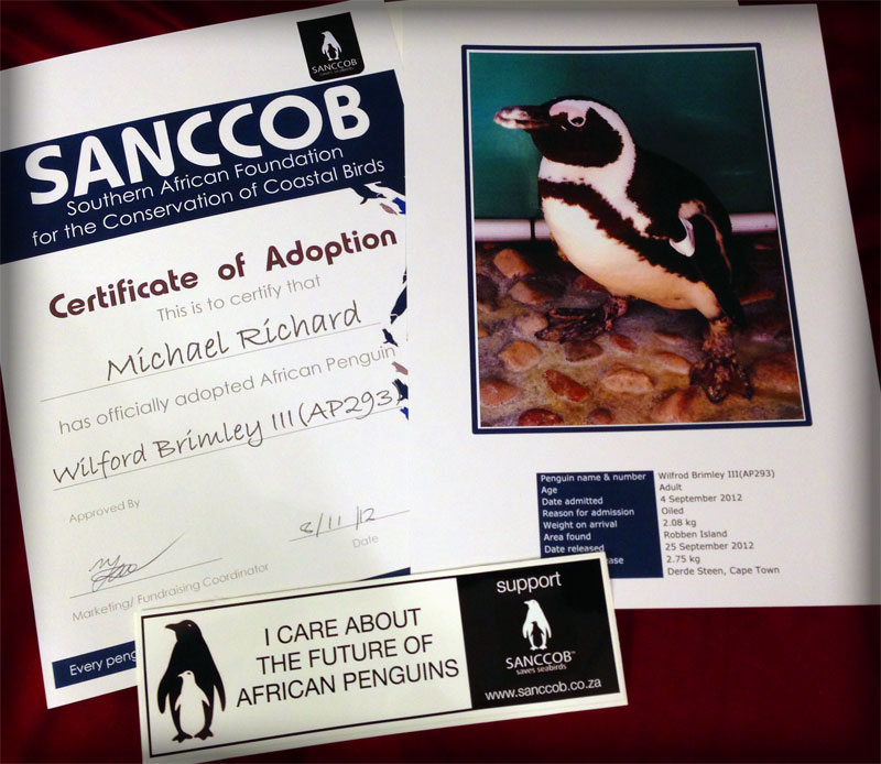 Penguin Adoption Packet, SANCCOB