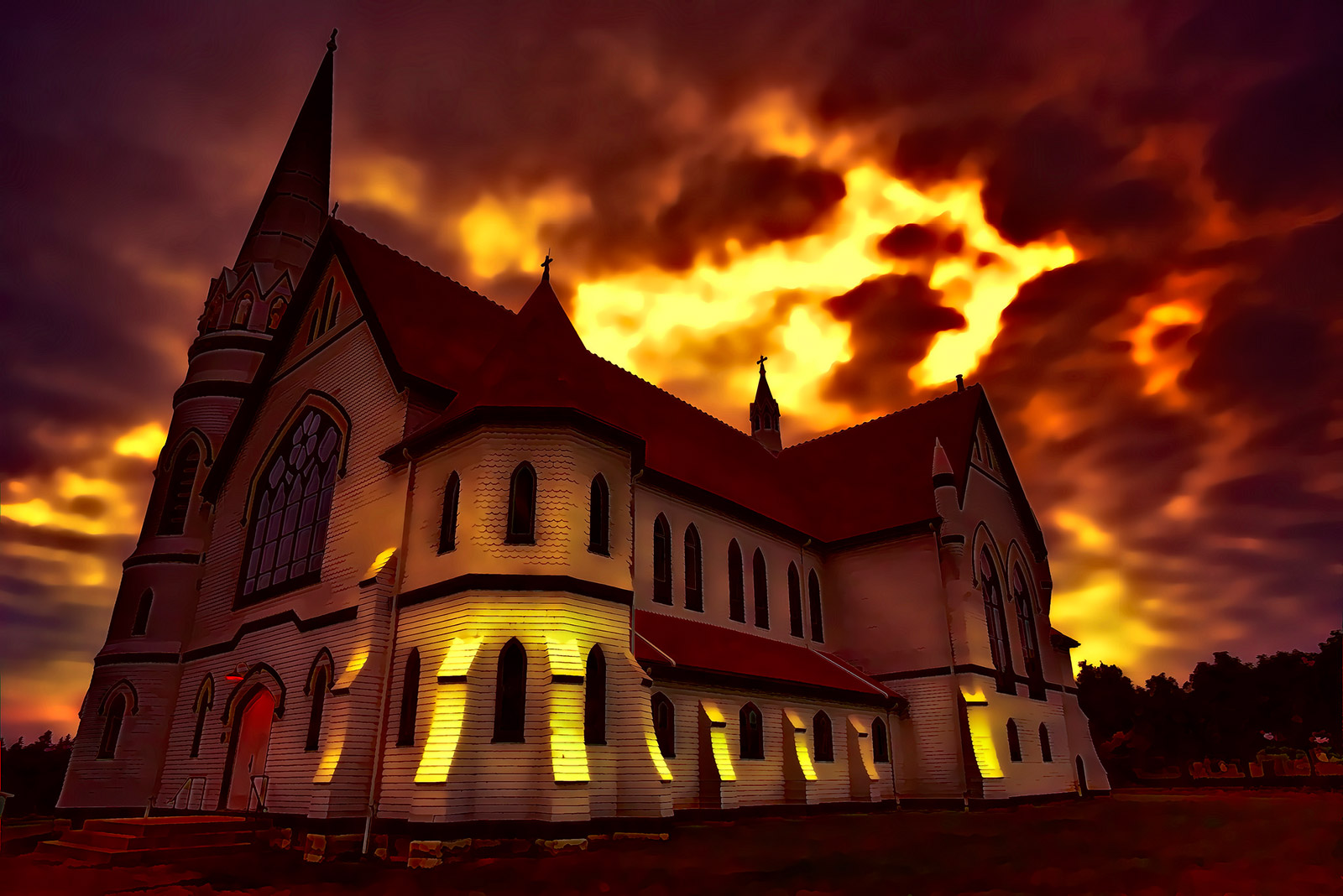 End Times at St. Mary's Church, Indian River, Prince Edward Island, Canada